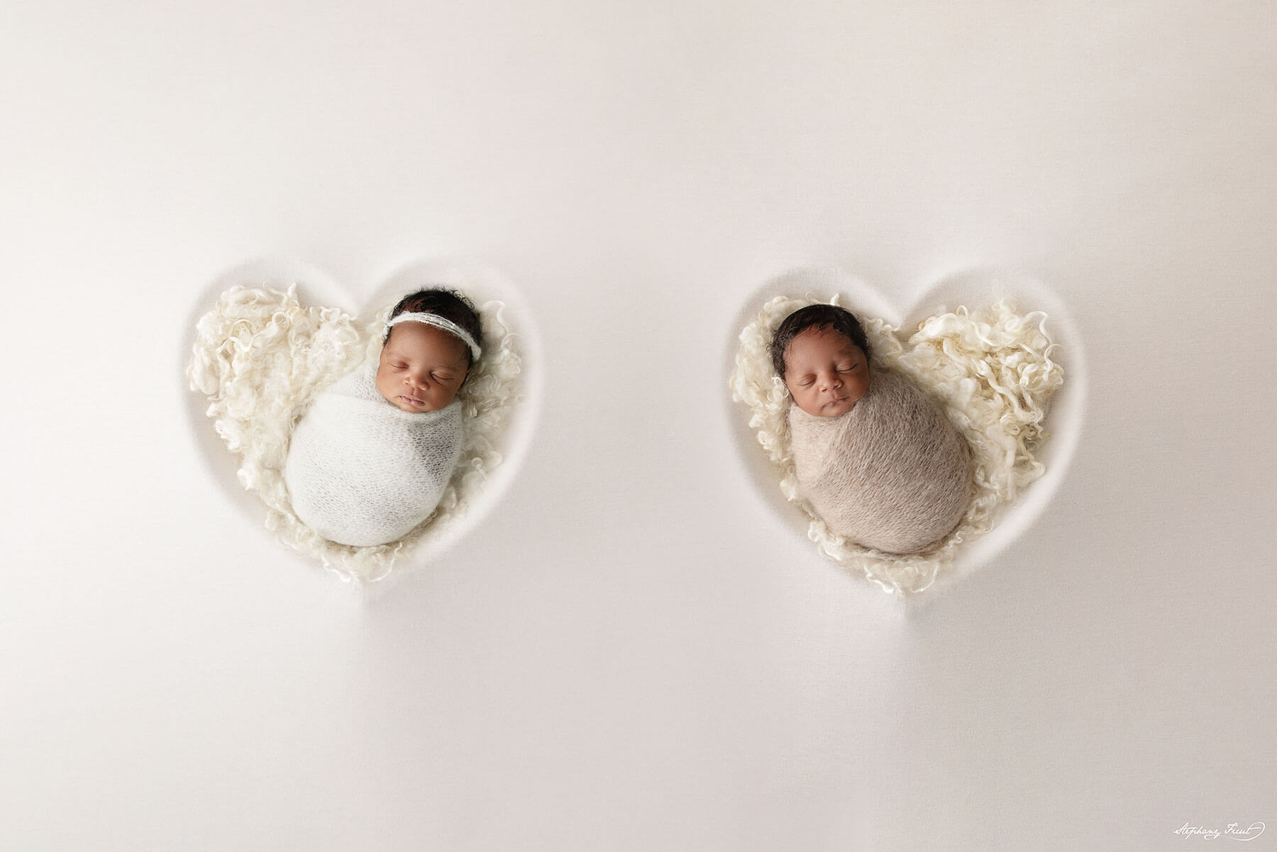 twin newborn photography session sneak peek in ct